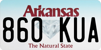 AR license plate 860KUA