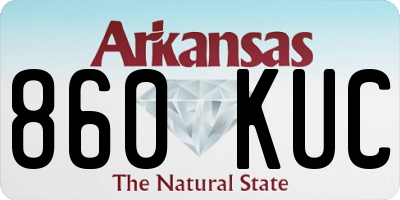 AR license plate 860KUC