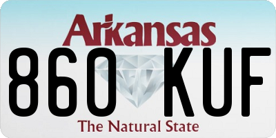 AR license plate 860KUF