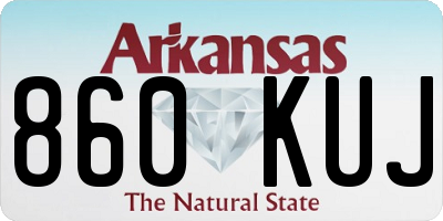 AR license plate 860KUJ