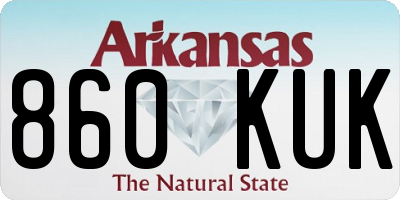 AR license plate 860KUK