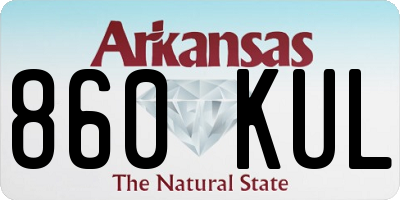 AR license plate 860KUL