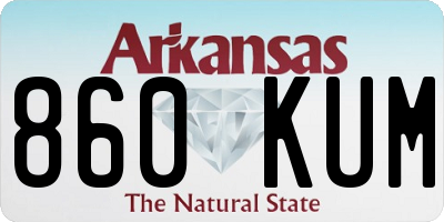 AR license plate 860KUM