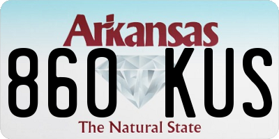 AR license plate 860KUS