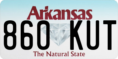 AR license plate 860KUT