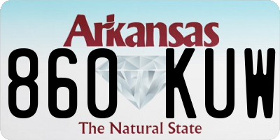 AR license plate 860KUW