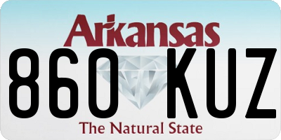 AR license plate 860KUZ