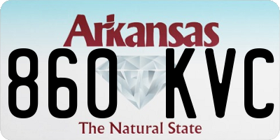 AR license plate 860KVC