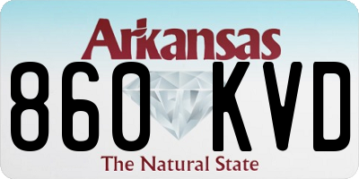 AR license plate 860KVD