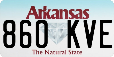 AR license plate 860KVE