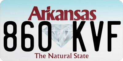 AR license plate 860KVF