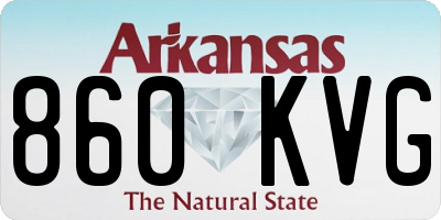 AR license plate 860KVG