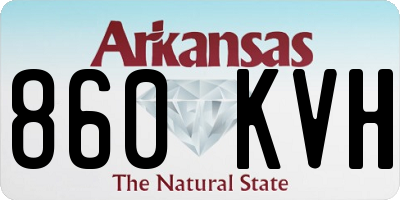 AR license plate 860KVH