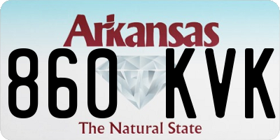 AR license plate 860KVK