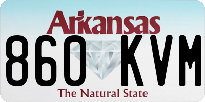 AR license plate 860KVM