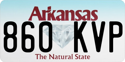 AR license plate 860KVP