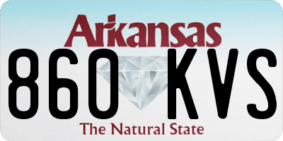 AR license plate 860KVS