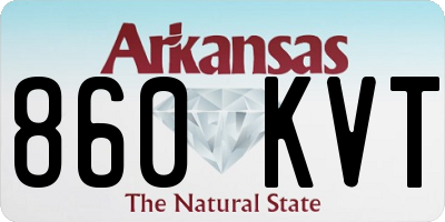 AR license plate 860KVT