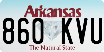 AR license plate 860KVU