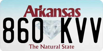 AR license plate 860KVV