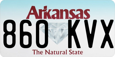 AR license plate 860KVX