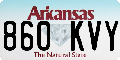 AR license plate 860KVY