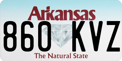 AR license plate 860KVZ