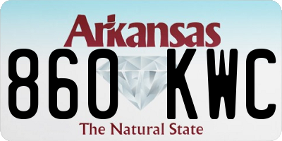 AR license plate 860KWC