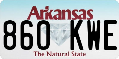 AR license plate 860KWE