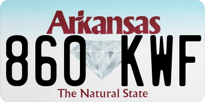 AR license plate 860KWF