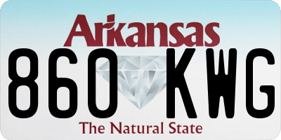 AR license plate 860KWG