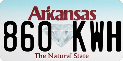 AR license plate 860KWH