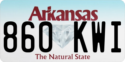 AR license plate 860KWI