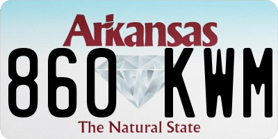 AR license plate 860KWM