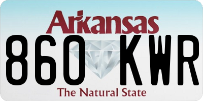 AR license plate 860KWR