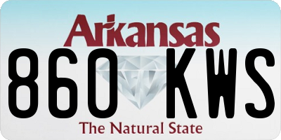 AR license plate 860KWS