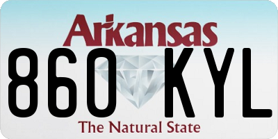 AR license plate 860KYL
