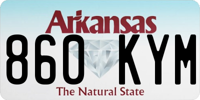 AR license plate 860KYM