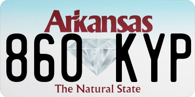 AR license plate 860KYP