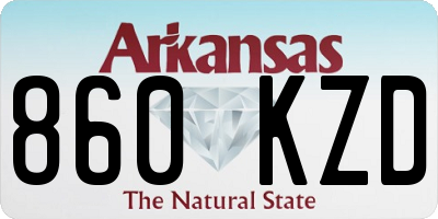 AR license plate 860KZD