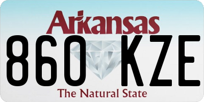 AR license plate 860KZE
