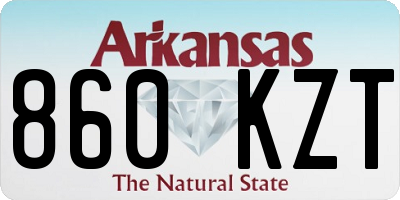 AR license plate 860KZT