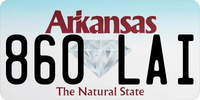 AR license plate 860LAI