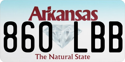 AR license plate 860LBB