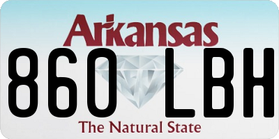 AR license plate 860LBH