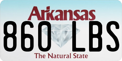 AR license plate 860LBS