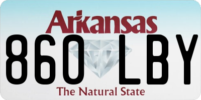 AR license plate 860LBY
