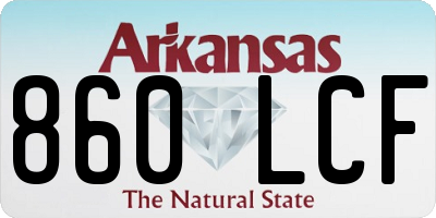 AR license plate 860LCF
