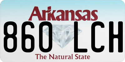 AR license plate 860LCH