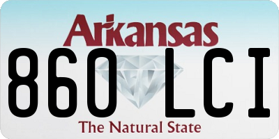 AR license plate 860LCI